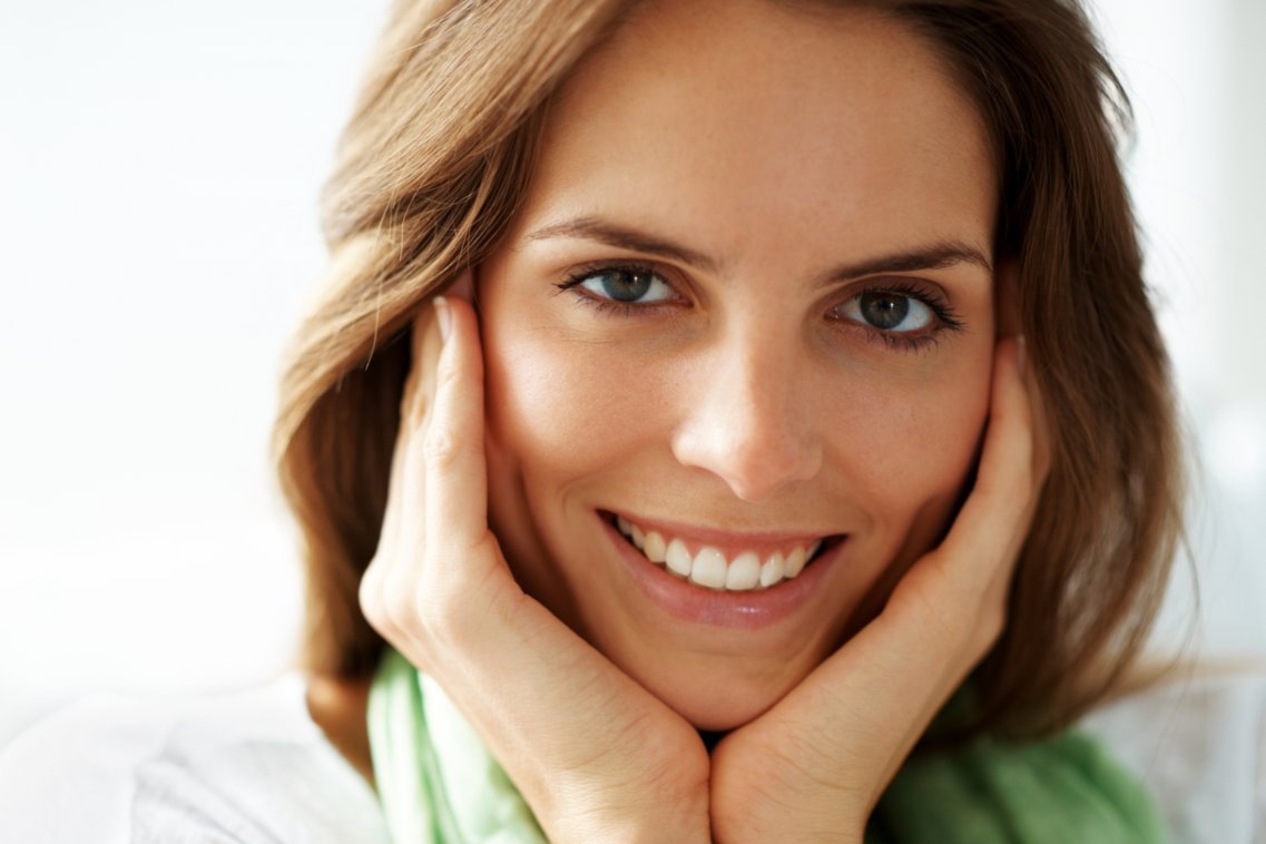 beautiful woman with a healthy smile